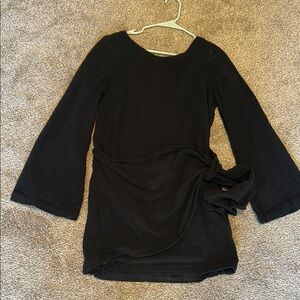 Free People Beach black linen dress